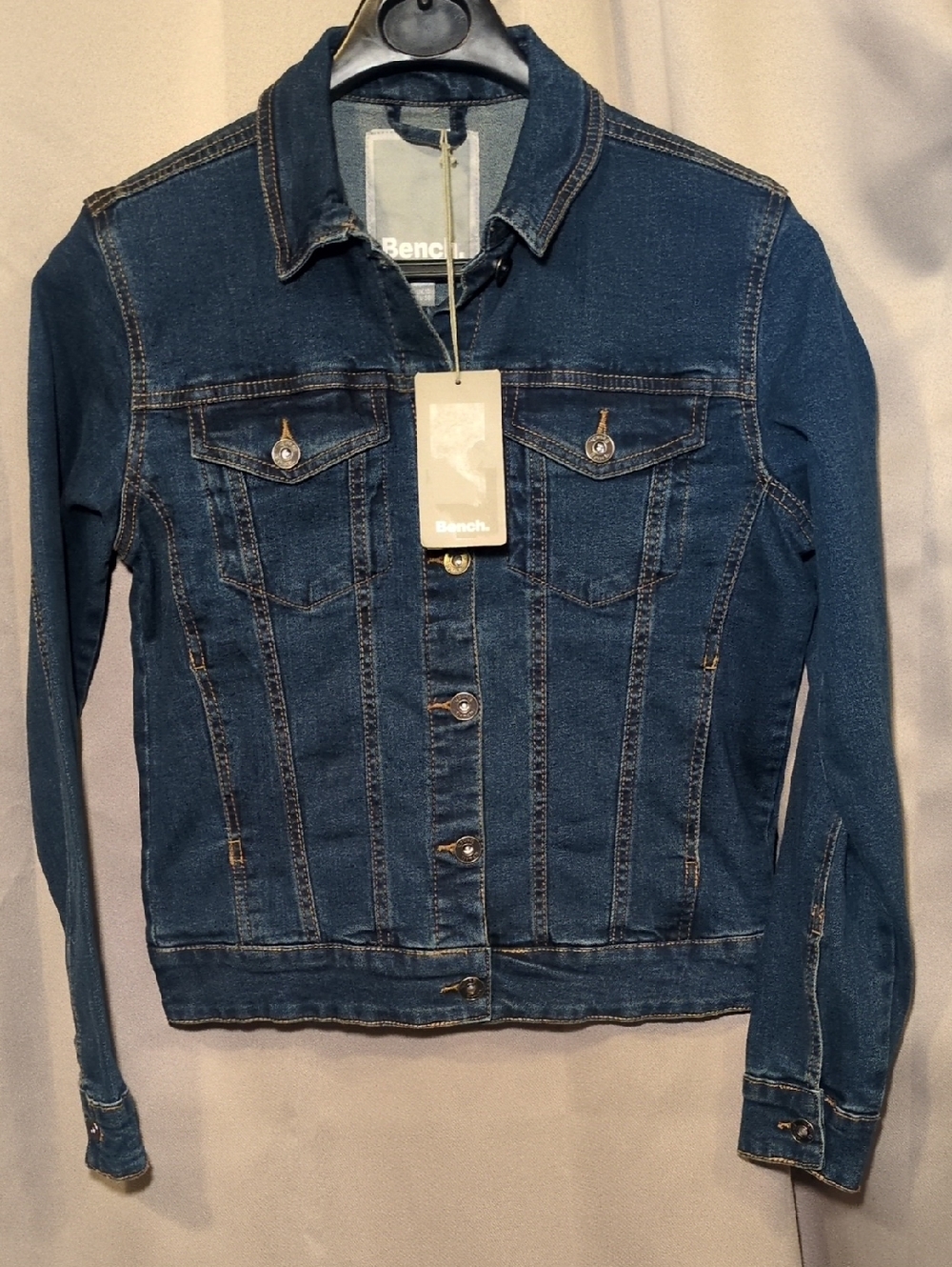 Bench Blue Denim Jacket with Button Front